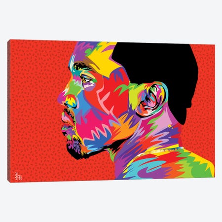 Kanye West II Canvas Print #TDR121} by TECHNODROME1 Canvas Art Print