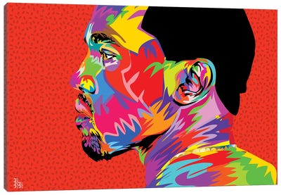 Kanye West II Canvas Art Print - Pop Music Art