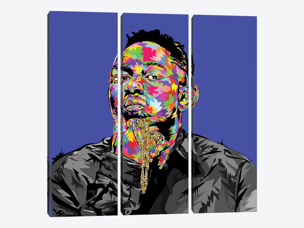Kendrick I by TECHNODROME1 3-piece Canvas Art Print