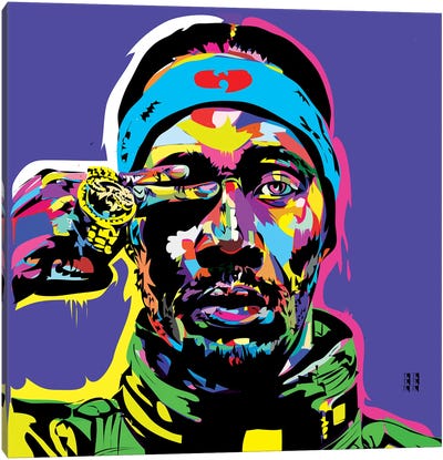 RZA Canvas Art Print - Rap & Hip-Hop Art
