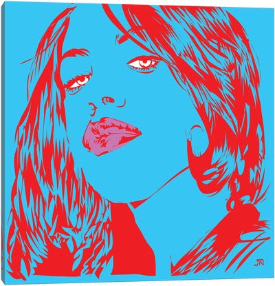 Aaliyah Canvas Art Print - Model & Fashion Icon Art