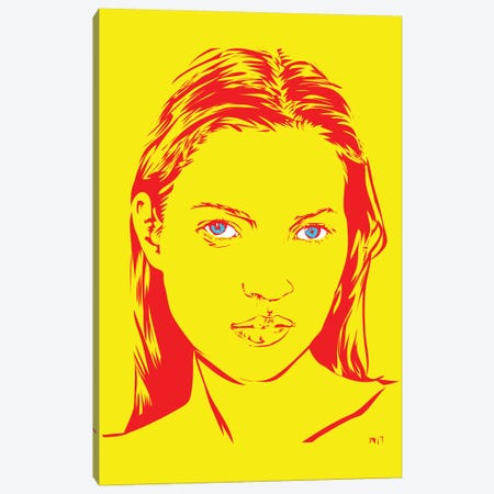 Kate Moss Canvas Print #TDR135} by TECHNODROME1 Canvas Print