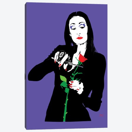 Morticia Addams Canvas Print #TDR136} by TECHNODROME1 Canvas Art Print