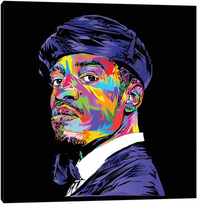 André 3000 Canvas Art Print - Rap & Hip-Hop Art