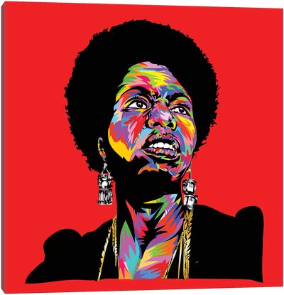 Nina Simonedrome Canvas Art Print - Black Lives Matter Art