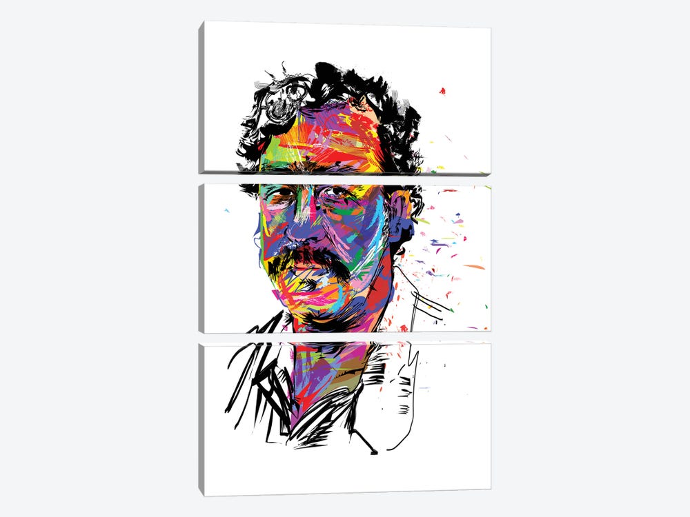 Pablo Escobar by TECHNODROME1 3-piece Canvas Artwork