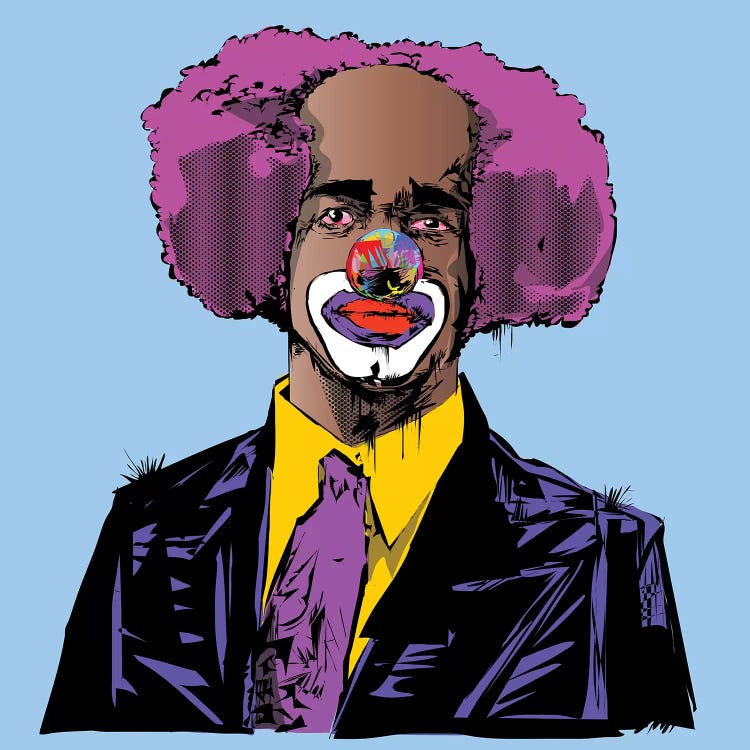 Homey D. Clown by TECHNODROME1 wall art