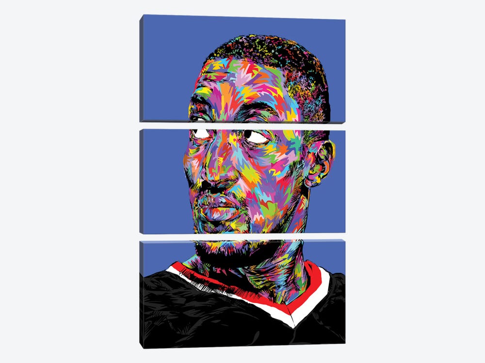 Scottie Pippen by TECHNODROME1 3-piece Canvas Artwork