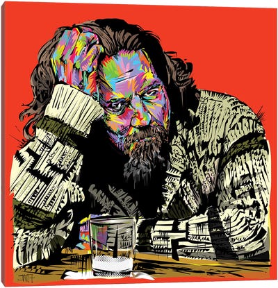 The Dude Canvas Art Print - Drink & Beverage Art