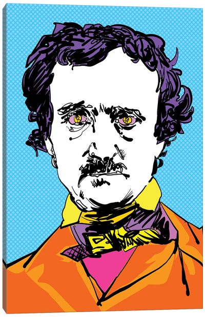 Edgar Allan Canvas Art Print - Edgar Allan Poe
