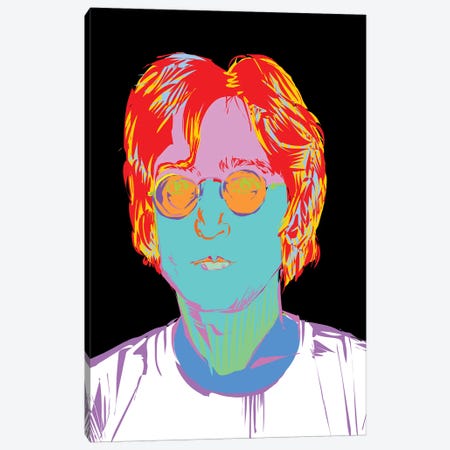 Lennon Canvas Print #TDR181} by TECHNODROME1 Canvas Art Print