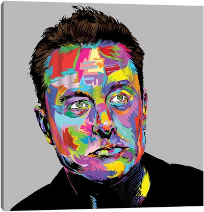 Musk Canvas Art Print - Inventor & Scientist Art