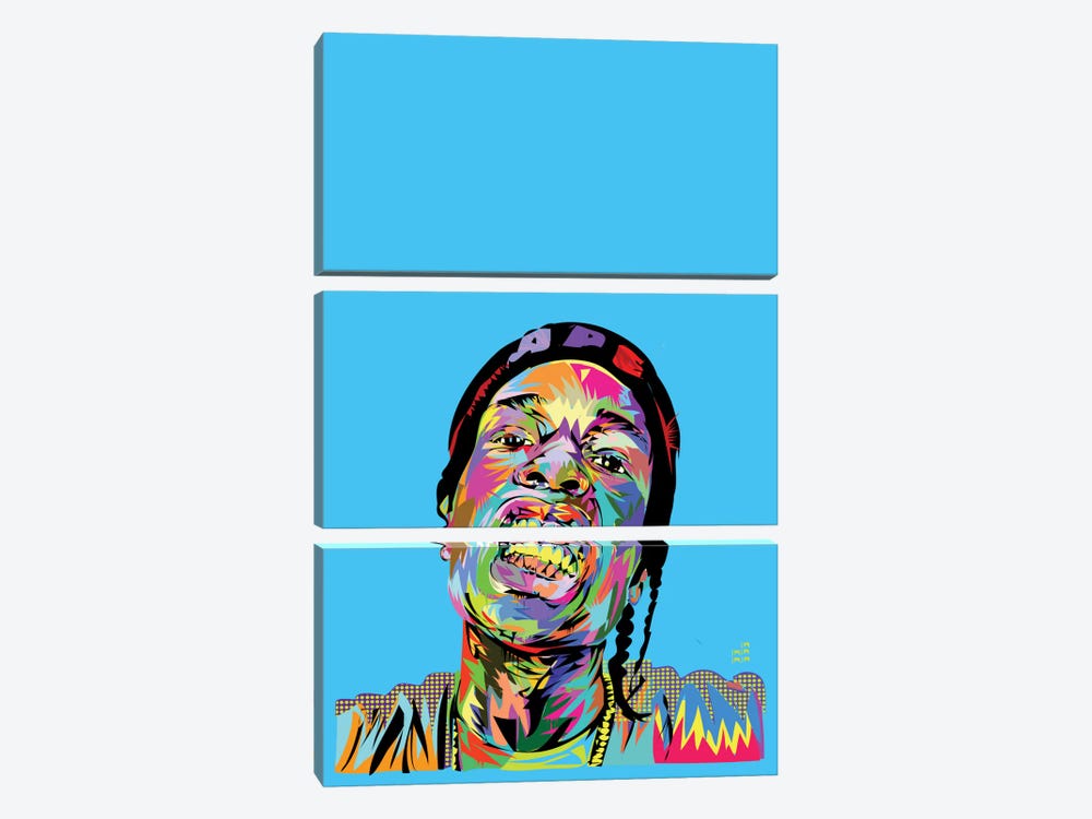 A$AP Rocky by TECHNODROME1 3-piece Art Print
