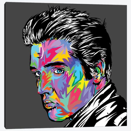 Elvis Canvas Print #TDR208} by TECHNODROME1 Canvas Art
