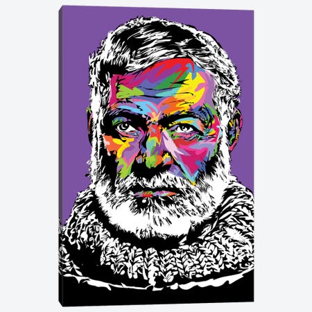 Hemingway Canvas Print #TDR215} by TECHNODROME1 Canvas Art