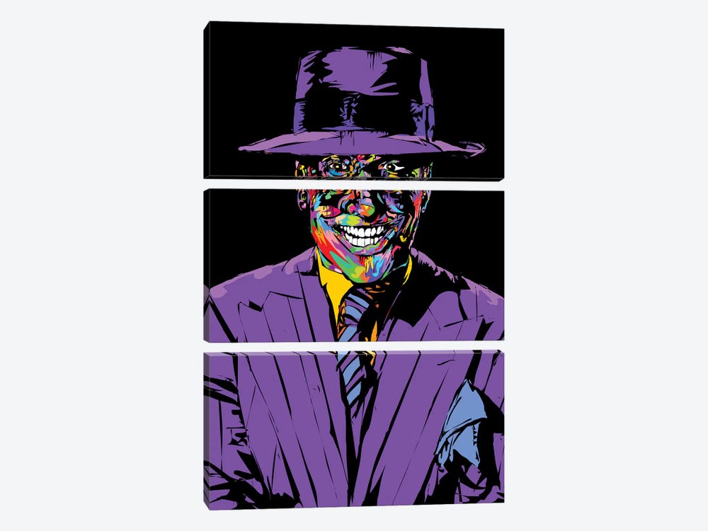 Joker Nicholson by TECHNODROME1 3-piece Canvas Wall Art