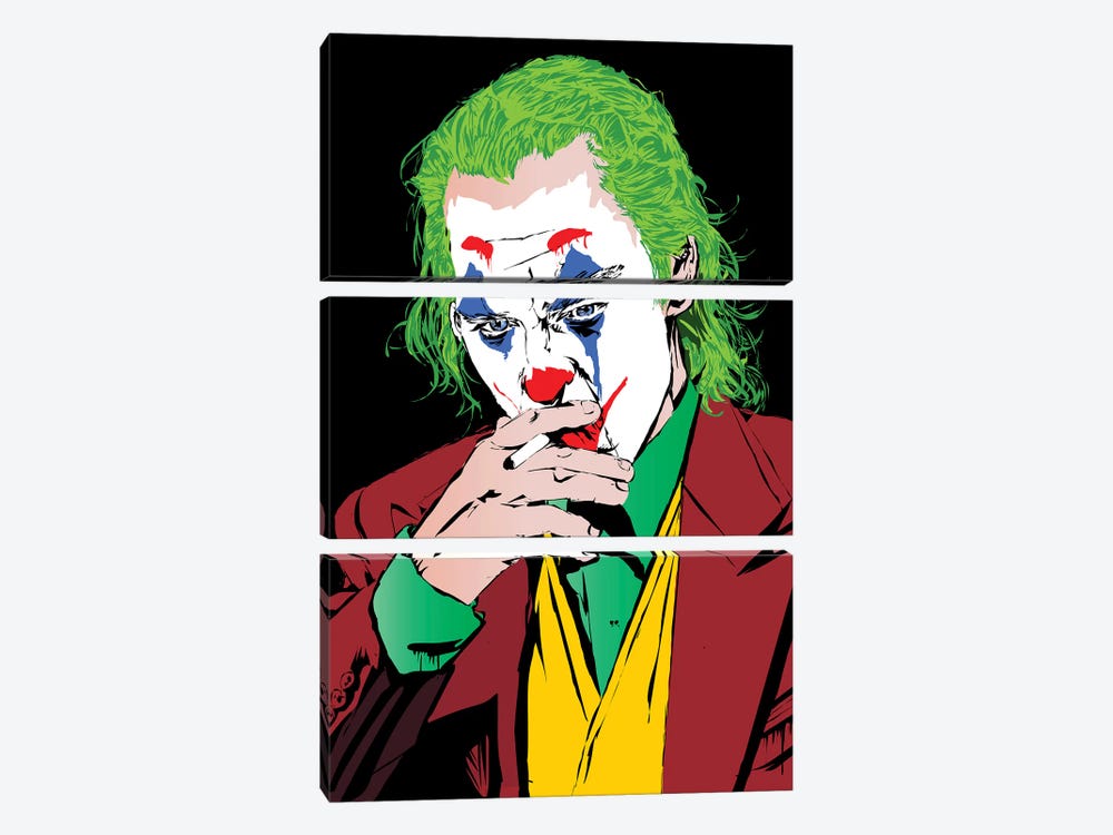 Joker Pheonix by TECHNODROME1 3-piece Art Print