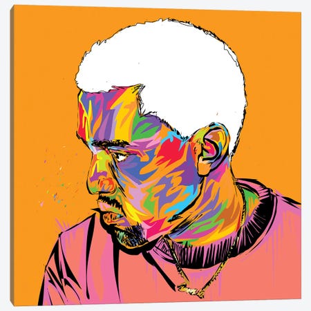 Kanye Canvas Print #TDR225} by TECHNODROME1 Art Print
