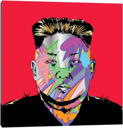 Kim Jong Canvas Art Print - Kim Jong-un