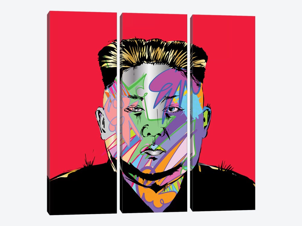 Kim Jong by TECHNODROME1 3-piece Art Print