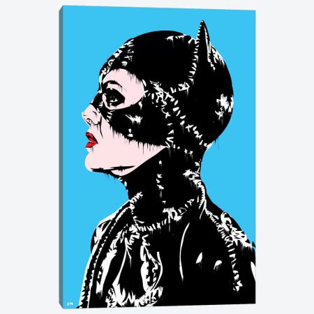 Catwoman Canvas Print #TDR22} by TECHNODROME1 Canvas Artwork