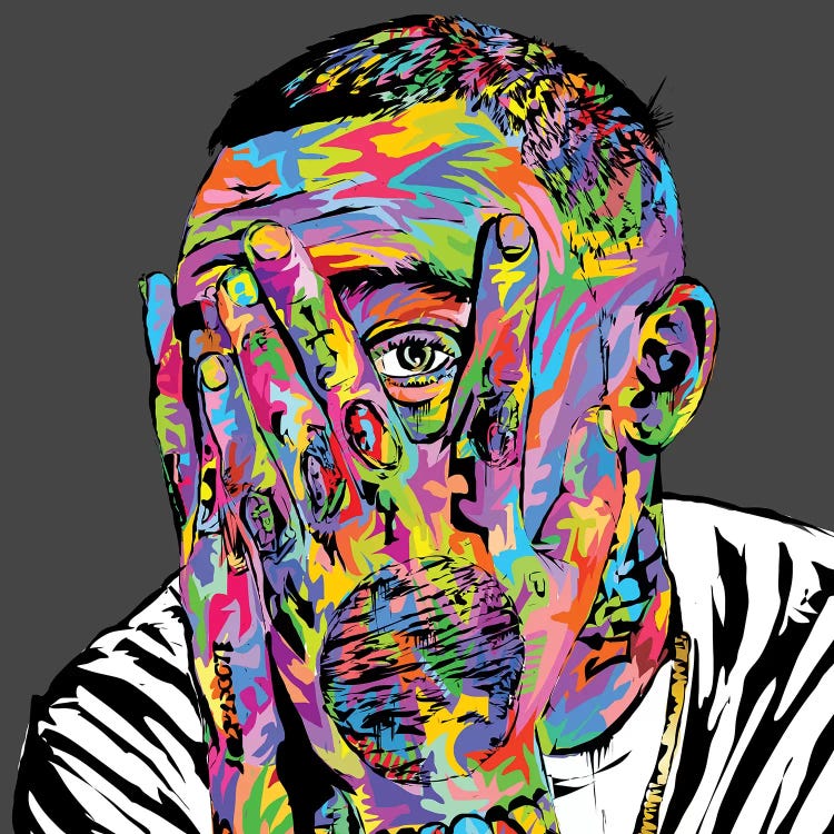 Music Hip Rapper Mac Miller Art Poster Canvas Decor HD Printed With Signed 