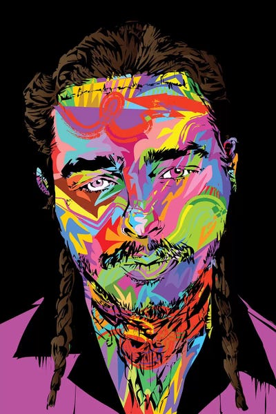Post Malone Canvas Art Print by TECHNODROME1 | iCanvas
