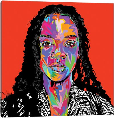 Rhi Rhi Canvas Art Print - Rap & Hip-Hop Art