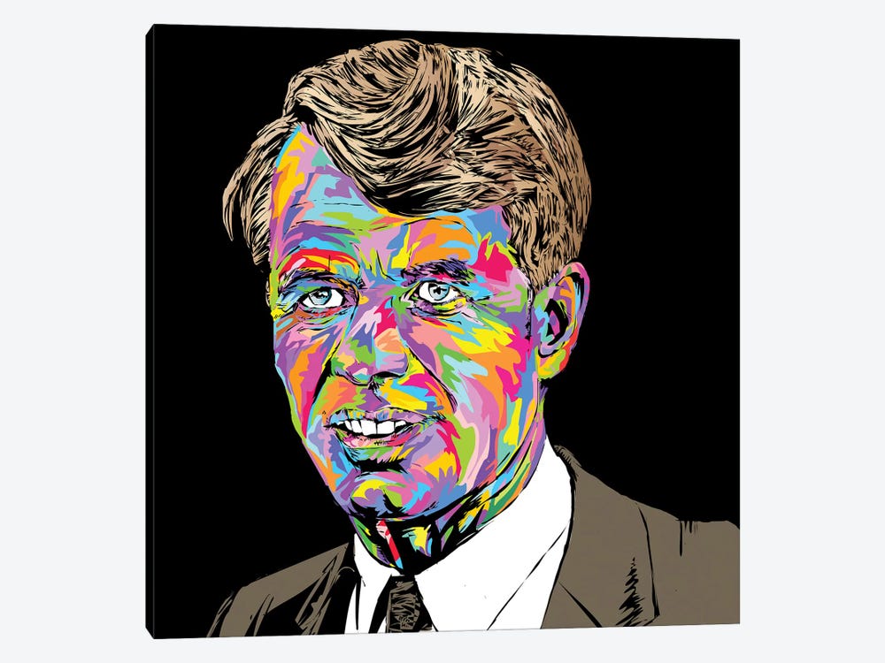 Robert Kennedy by TECHNODROME1 1-piece Canvas Art Print