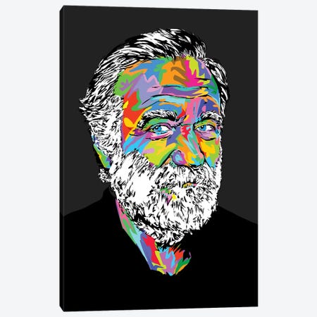 Robin Williams Canvas Print #TDR243} by TECHNODROME1 Canvas Art