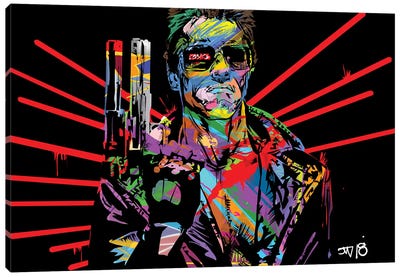 Terminator Canvas Art Print - Actor & Actress Art