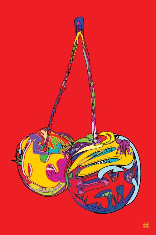 Cherries by TECHNODROME1 wall art