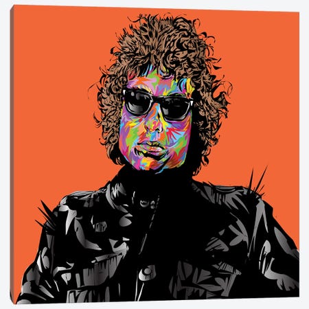 Bob Dylan Canvas Print #TDR250} by TECHNODROME1 Canvas Art Print