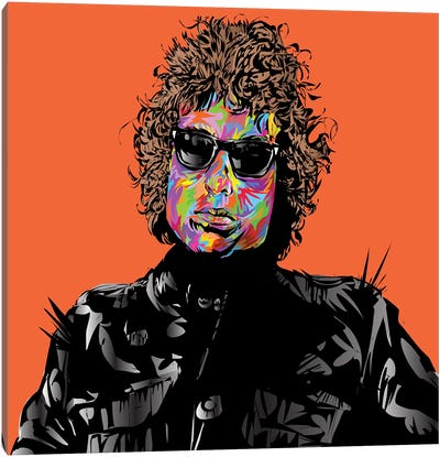 Bob Dylan Canvas Art Print - TECHNODROME1