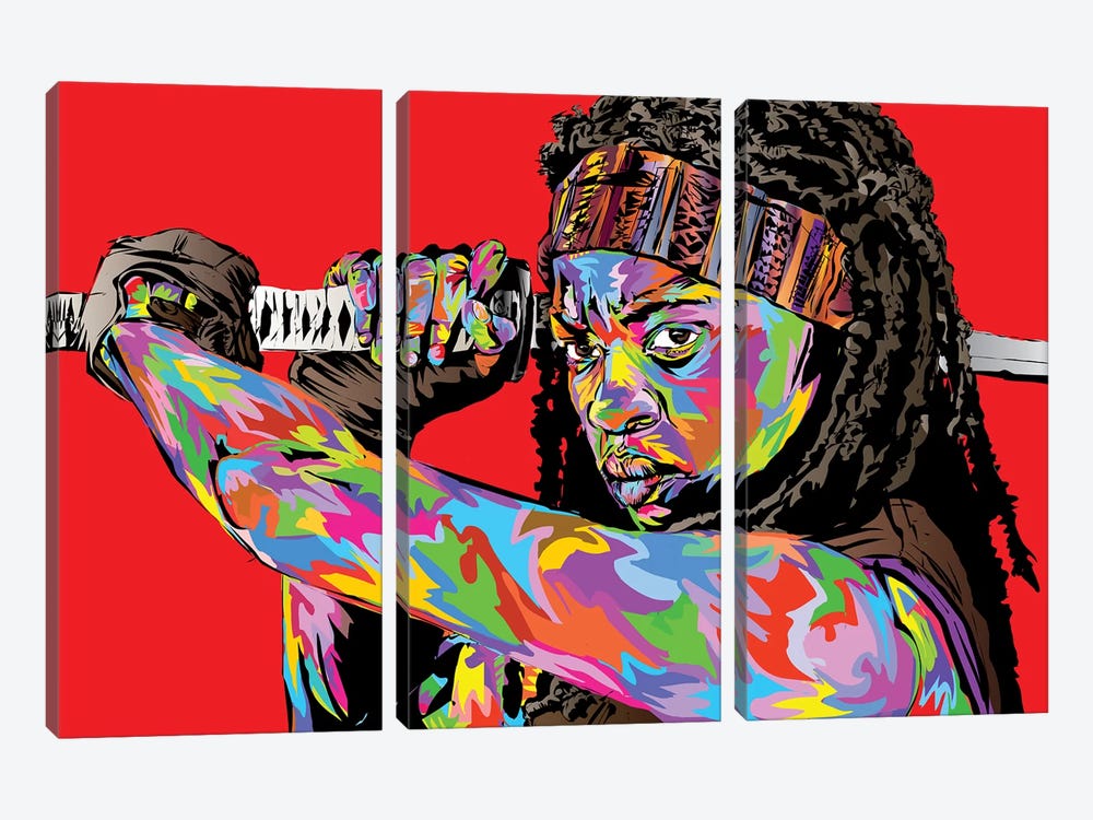 Michonne by TECHNODROME1 3-piece Canvas Art Print