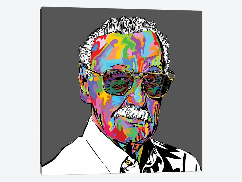 Stan Lee by TECHNODROME1 1-piece Canvas Art