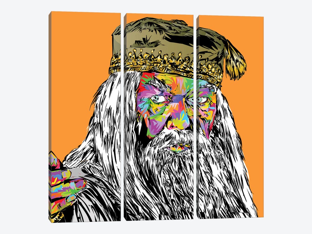 Dumbledore by TECHNODROME1 3-piece Canvas Print