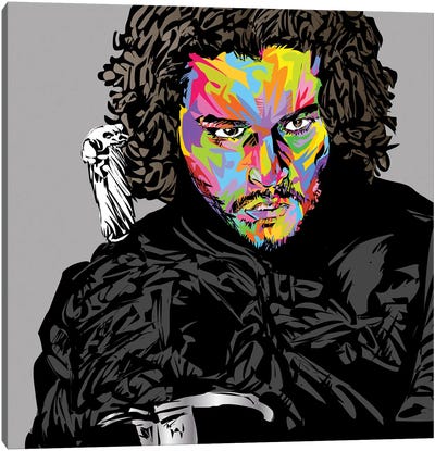 Jon Snow Canvas Art Print - Kit Harington