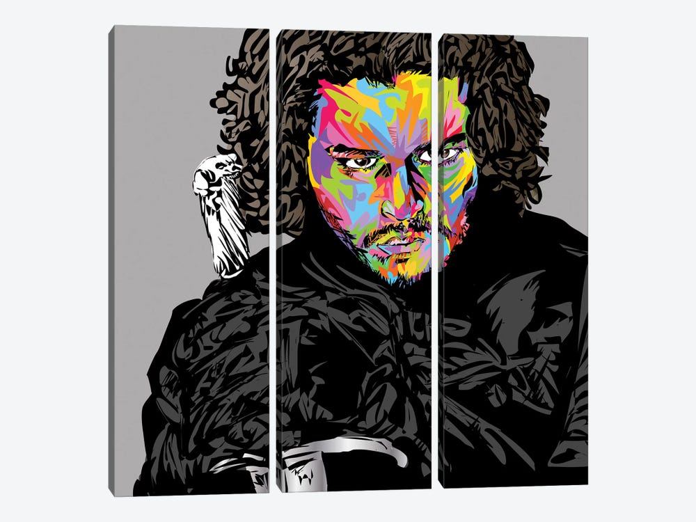 Jon Snow by TECHNODROME1 3-piece Canvas Print