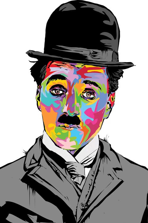 Charlie Chaplin by TECHNODROME1 wall art