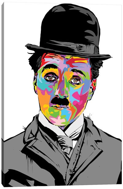 Charlie Chaplin Canvas Art Print - TECHNODROME1
