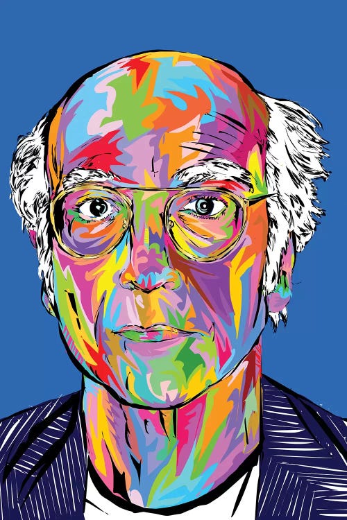 Larry David by TECHNODROME1 wall art