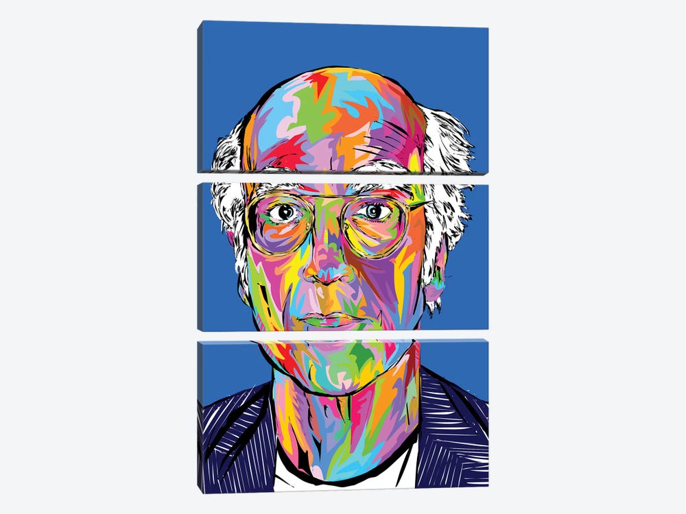 Larry David by TECHNODROME1 3-piece Art Print