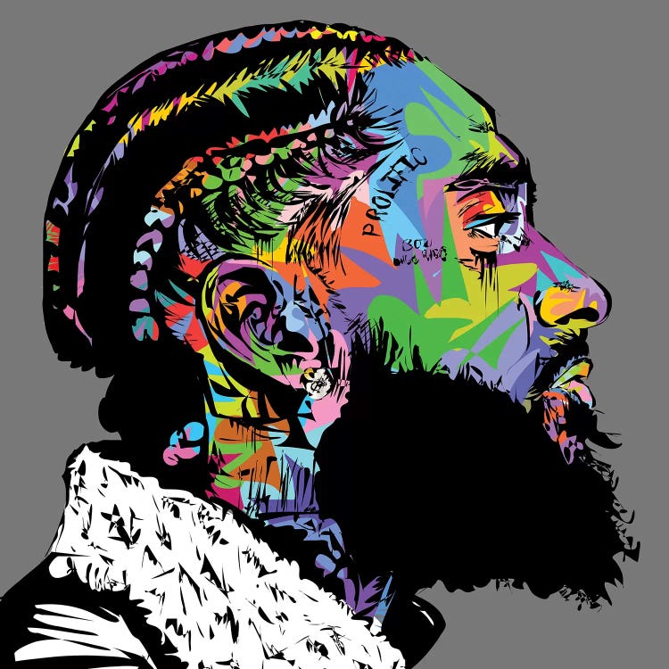 Nipsey Hussle R.I.P. by TECHNODROME1 wall art