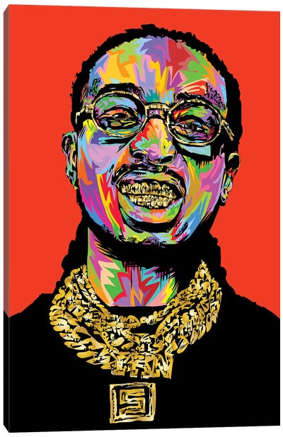 Quavo Canvas Art Print - Rap & Hip-Hop Art