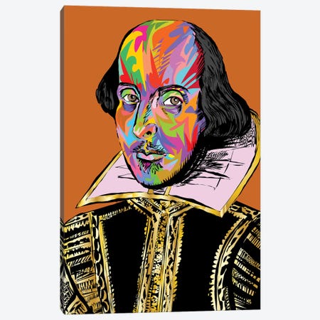 Shakespeare Canvas Print #TDR285} by TECHNODROME1 Canvas Art Print