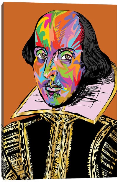 Shakespeare Canvas Art Print - Author & Journalist Art