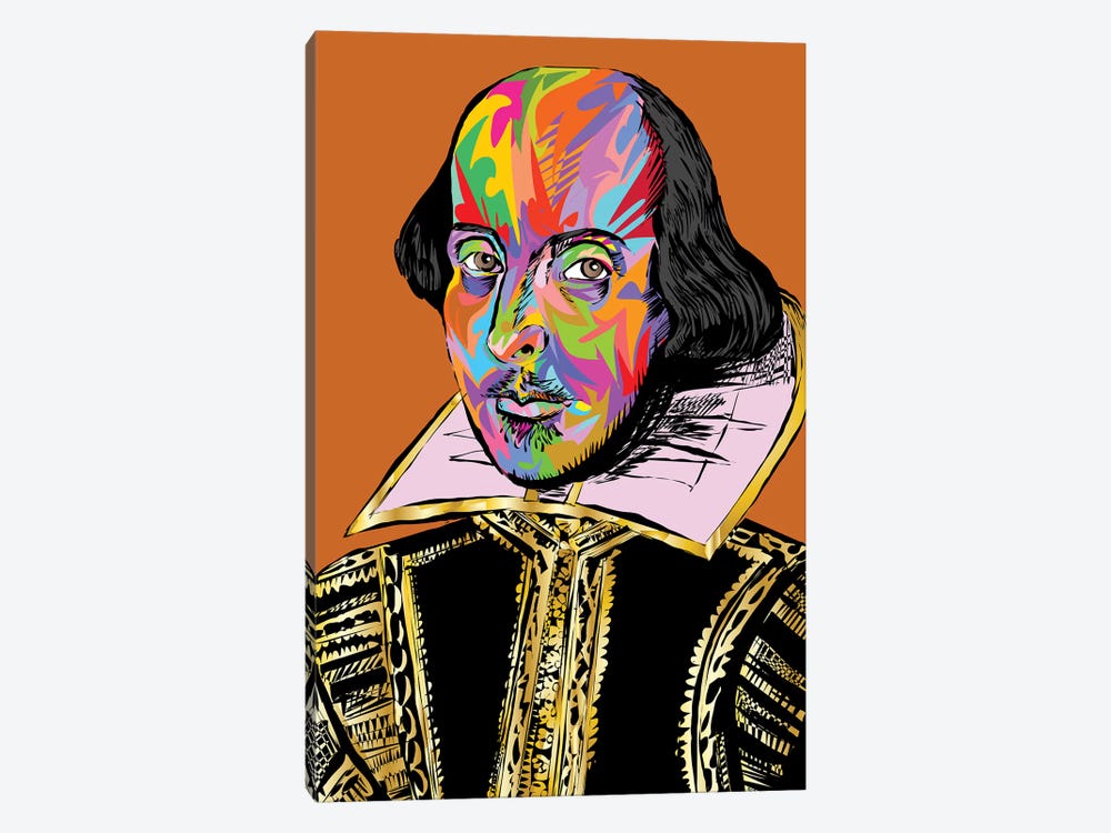 Shakespeare by TECHNODROME1 1-piece Canvas Wall Art