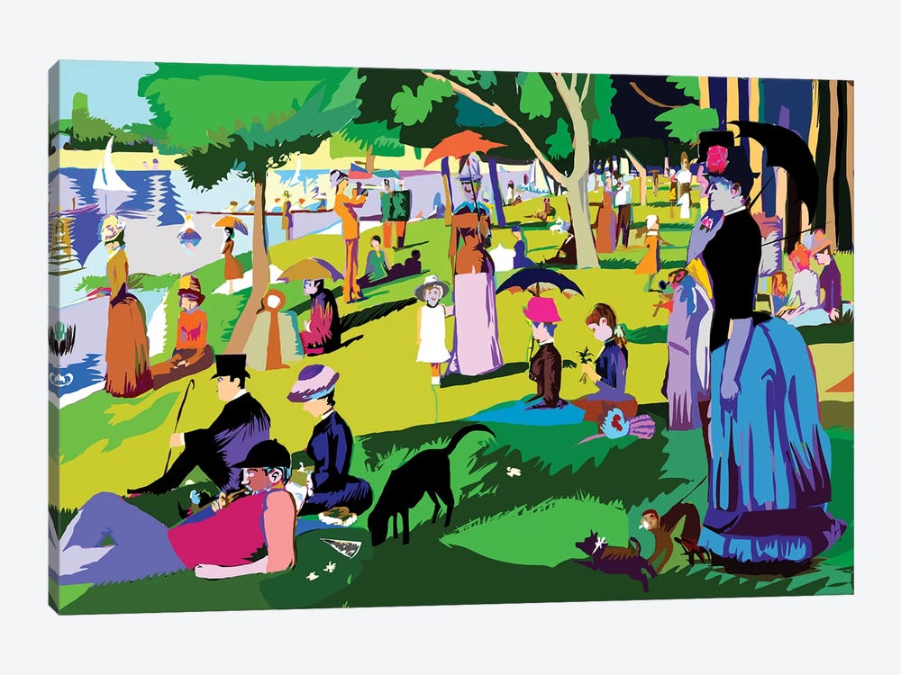 Sunday Afternoon On The Island Of La Grande Jatte By Georges Seurat by TECHNODROME1 1-piece Canvas Art