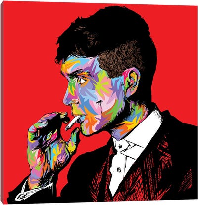 Tommy Shelby Canvas Art Print - Television & Movie Art